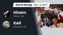 Recap: Hiram  vs. Kell  2017