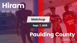 Matchup: Hiram  vs. Paulding County  2018