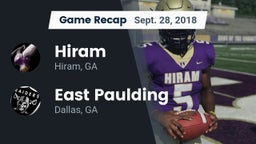 Recap: Hiram  vs. East Paulding  2018