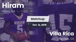 Matchup: Hiram  vs. Villa Rica  2018