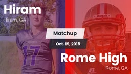 Matchup: Hiram  vs. Rome High 2018