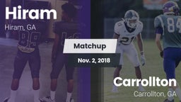 Matchup: Hiram  vs. Carrollton  2018