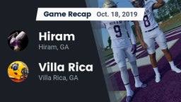 Recap: Hiram  vs. Villa Rica  2019