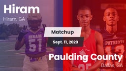 Matchup: Hiram  vs. Paulding County  2020