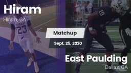 Matchup: Hiram  vs. East Paulding  2020