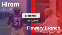 Matchup: Hiram  vs. Flowery Branch  2020