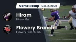 Recap: Hiram  vs. Flowery Branch  2020
