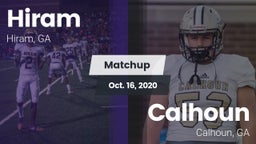 Matchup: Hiram  vs. Calhoun  2020