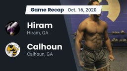 Recap: Hiram  vs. Calhoun  2020