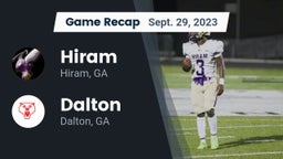 Recap: Hiram  vs. Dalton  2023
