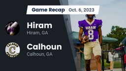 Recap: Hiram  vs. Calhoun  2023
