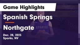 Spanish Springs  vs Northgate  Game Highlights - Dec. 28, 2023