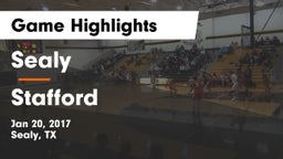 Sealy  vs Stafford  Game Highlights - Jan 20, 2017