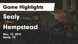 Sealy  vs Hempstead  Game Highlights - Nov. 12, 2019
