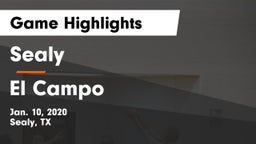 Sealy  vs El Campo  Game Highlights - Jan. 10, 2020