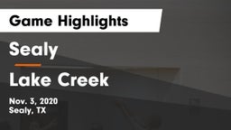 Sealy  vs Lake Creek  Game Highlights - Nov. 3, 2020