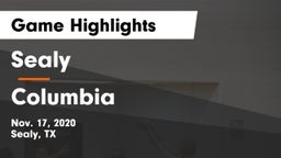 Sealy  vs Columbia  Game Highlights - Nov. 17, 2020