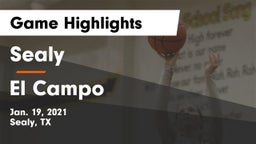 Sealy  vs El Campo  Game Highlights - Jan. 19, 2021