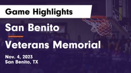 San Benito  vs Veterans Memorial  Game Highlights - Nov. 4, 2023
