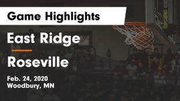 East Ridge  vs Roseville  Game Highlights - Feb. 24, 2020