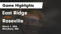 East Ridge  vs Roseville  Game Highlights - March 1, 2024