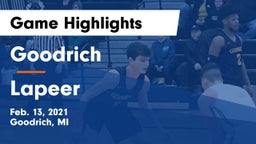 Goodrich  vs Lapeer   Game Highlights - Feb. 13, 2021