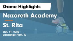 Nazareth Academy  vs St. Rita Game Highlights - Oct. 11, 2022