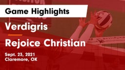 Verdigris  vs Rejoice Christian  Game Highlights - Sept. 23, 2021