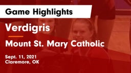 Verdigris  vs Mount St. Mary Catholic  Game Highlights - Sept. 11, 2021