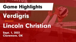Verdigris  vs Lincoln Christian  Game Highlights - Sept. 1, 2022