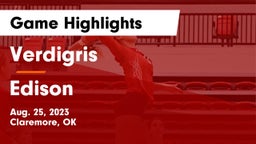 Verdigris  vs Edison  Game Highlights - Aug. 25, 2023