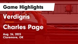 Verdigris  vs Charles Page  Game Highlights - Aug. 26, 2023