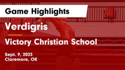 Verdigris  vs Victory Christian School Game Highlights - Sept. 9, 2023