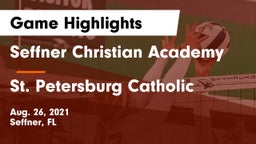 Seffner Christian Academy vs St. Petersburg Catholic  Game Highlights - Aug. 26, 2021