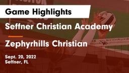 Seffner Christian Academy vs Zephyrhills Christian Game Highlights - Sept. 20, 2022