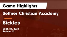Seffner Christian Academy vs Sickles  Game Highlights - Sept. 24, 2022