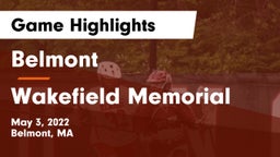 Belmont  vs Wakefield Memorial  Game Highlights - May 3, 2022