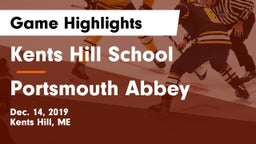 Kents Hill School vs Portsmouth Abbey  Game Highlights - Dec. 14, 2019