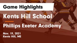 Kents Hill School vs Phillips Exeter Academy  Game Highlights - Nov. 19, 2021
