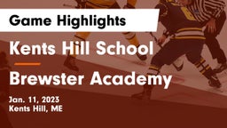 Kents Hill School vs Brewster Academy  Game Highlights - Jan. 11, 2023