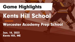 Kents Hill School vs Worcester Academy Prep School Game Highlights - Jan. 14, 2023