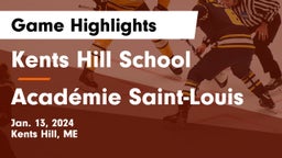Kents Hill School vs Académie Saint-Louis Game Highlights - Jan. 13, 2024