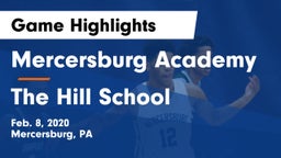 Mercersburg Academy vs The Hill School Game Highlights - Feb. 8, 2020