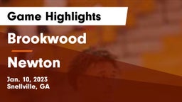 Brookwood  vs Newton  Game Highlights - Jan. 10, 2023