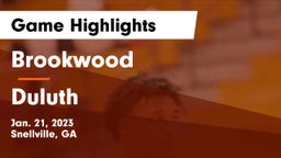 Brookwood  vs Duluth  Game Highlights - Jan. 21, 2023