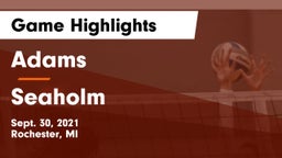 Adams  vs Seaholm  Game Highlights - Sept. 30, 2021