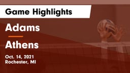 Adams  vs Athens  Game Highlights - Oct. 14, 2021