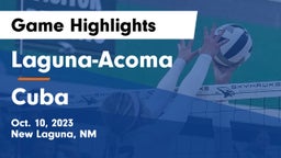 Laguna-Acoma  vs Cuba  Game Highlights - Oct. 10, 2023
