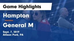 Hampton  vs General M Game Highlights - Sept. 7, 2019