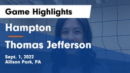 Hampton  vs Thomas Jefferson  Game Highlights - Sept. 1, 2022